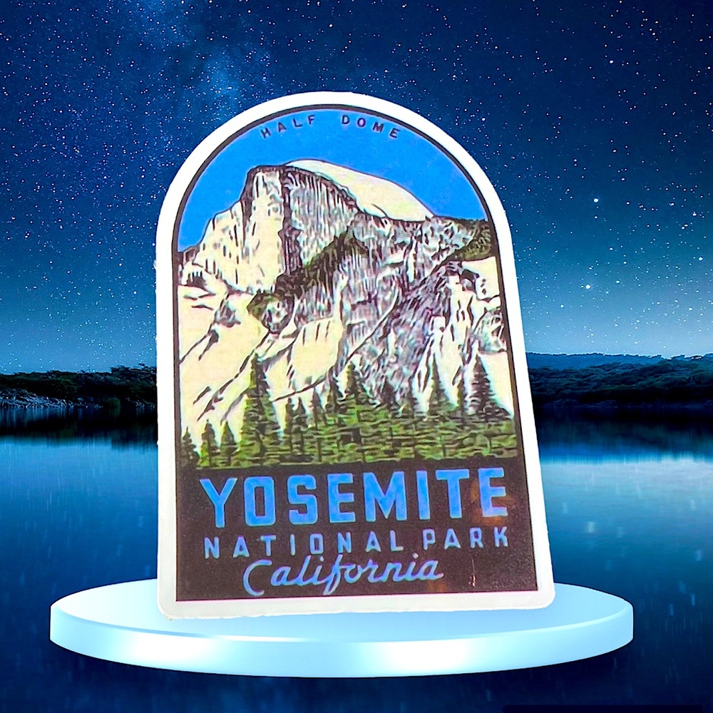 Yosemite Park Outdoor Adventure Journey Wander Traveler Explore Sticker